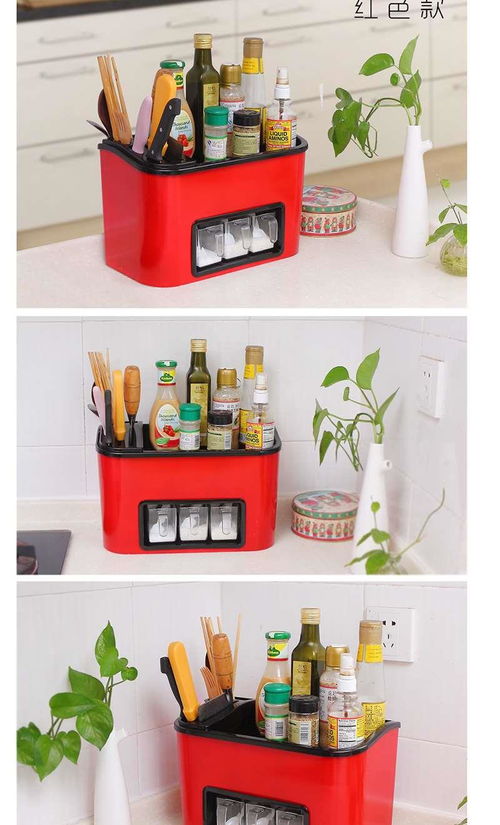 廚具收納新選擇 壁掛式廚房置物架組合套裝